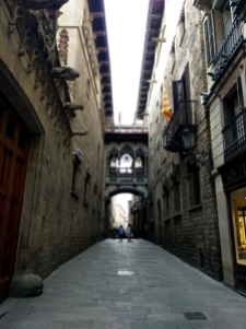 Uliczka starego miasta Barcelona